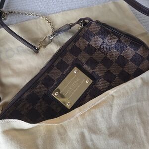 Checkered Brown Designer Clutch